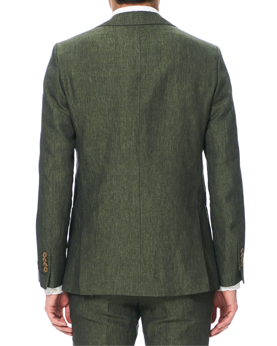 Herre | Dressjakker | Morris Heritage | Mike Patch Pocket Linen Blazer Green