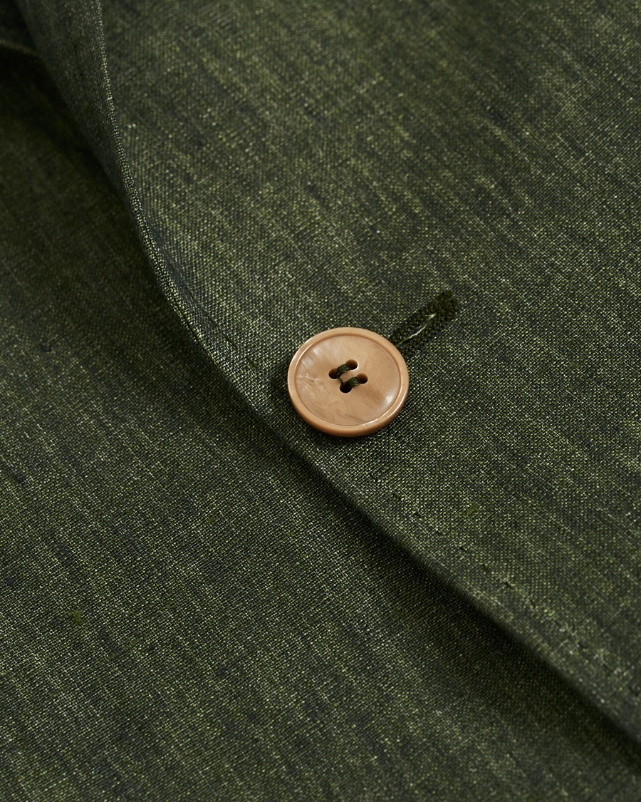 Herre | Dressjakker | Morris Heritage | Mike Patch Pocket Linen Blazer Green