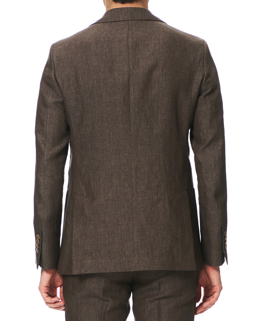 Herre | Dressjakker | Morris Heritage | Mike Patch Pocket Linen Blazer Brown