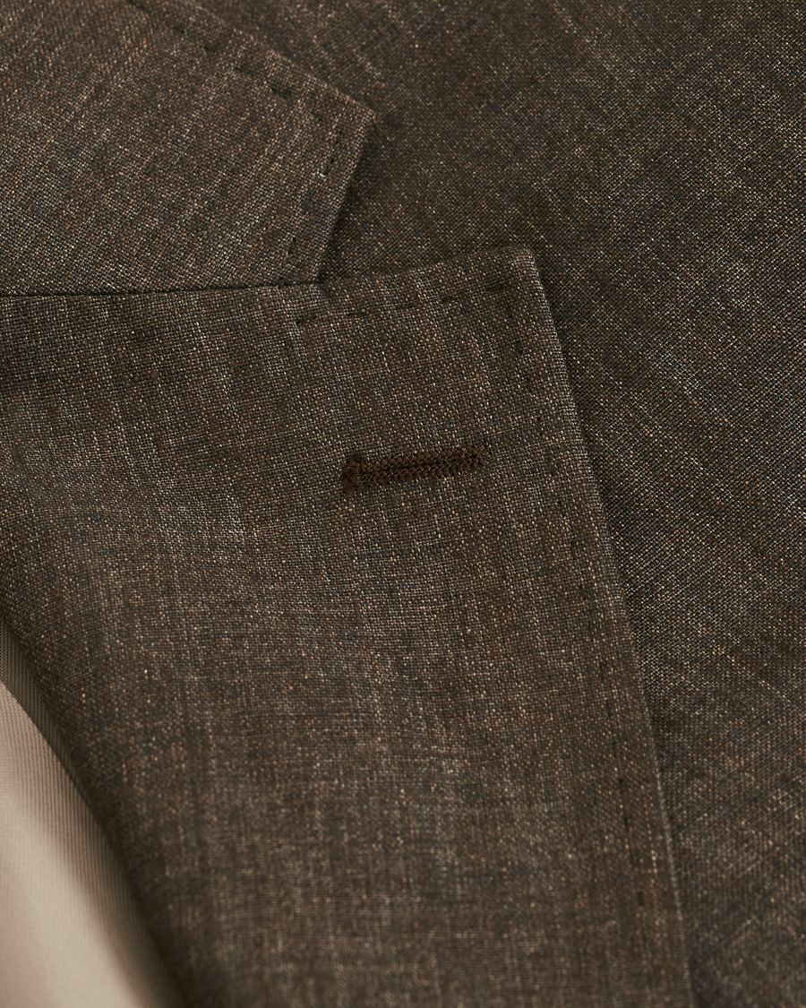 Herre | Dressjakker | Morris Heritage | Mike Patch Pocket Linen Blazer Brown