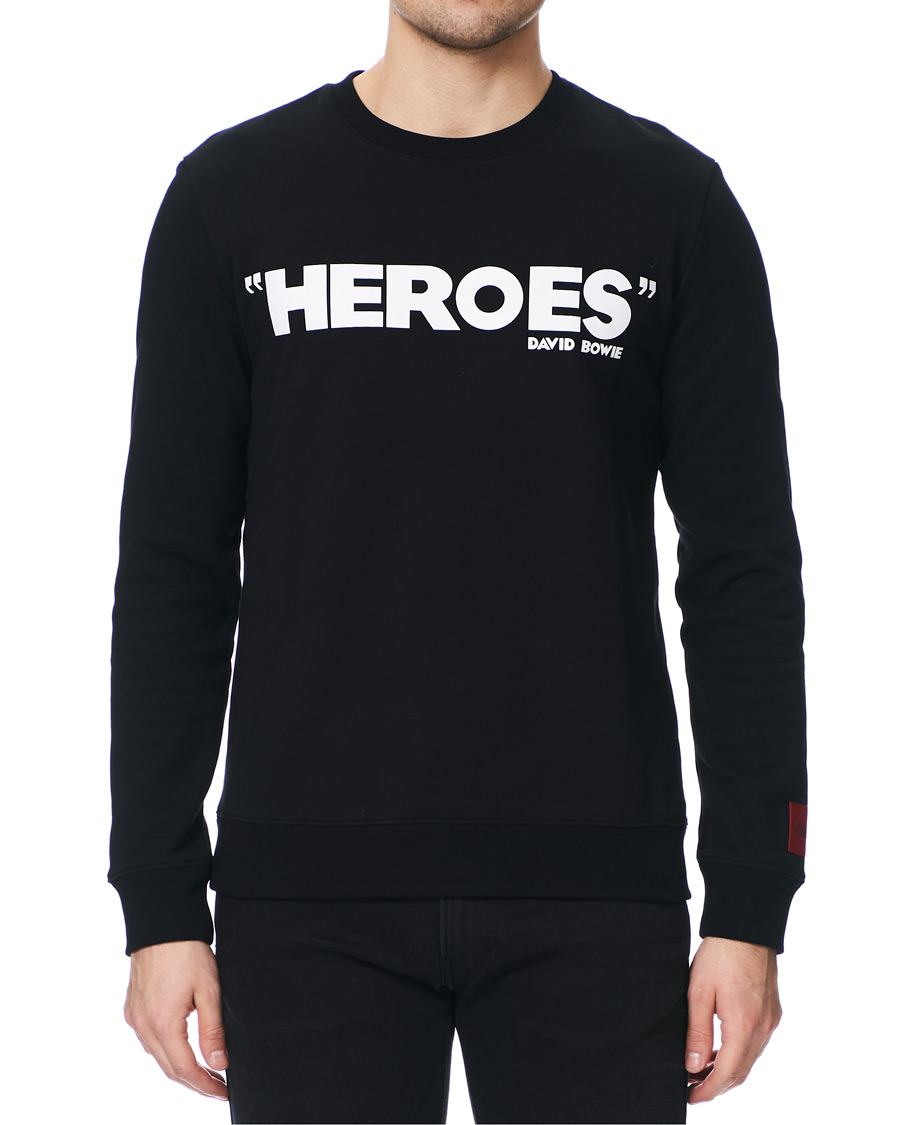 Herre | Gensere | HUGO | Deroes Printed Sweatshirt Black