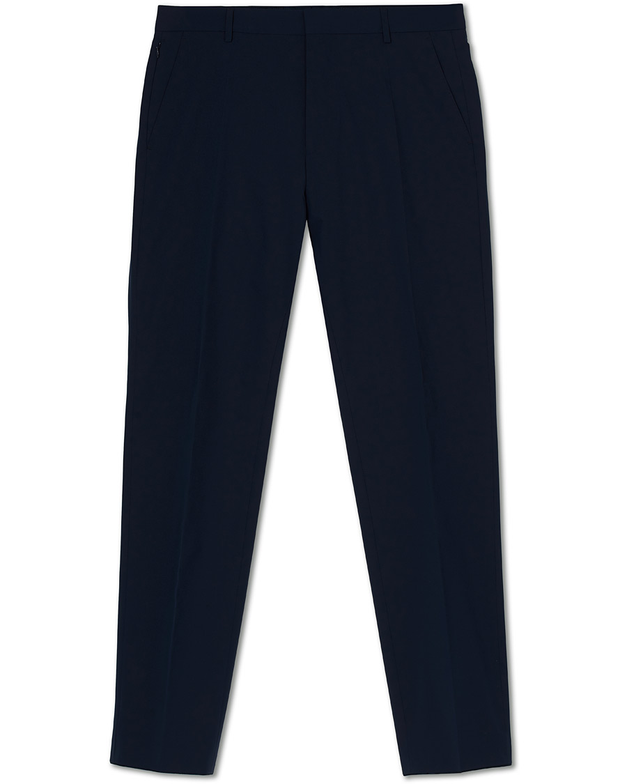 Herre | Bukser | BOSS BLACK | BOSS Barnes Travel Garment Stretch Tailoring Trousers Navy