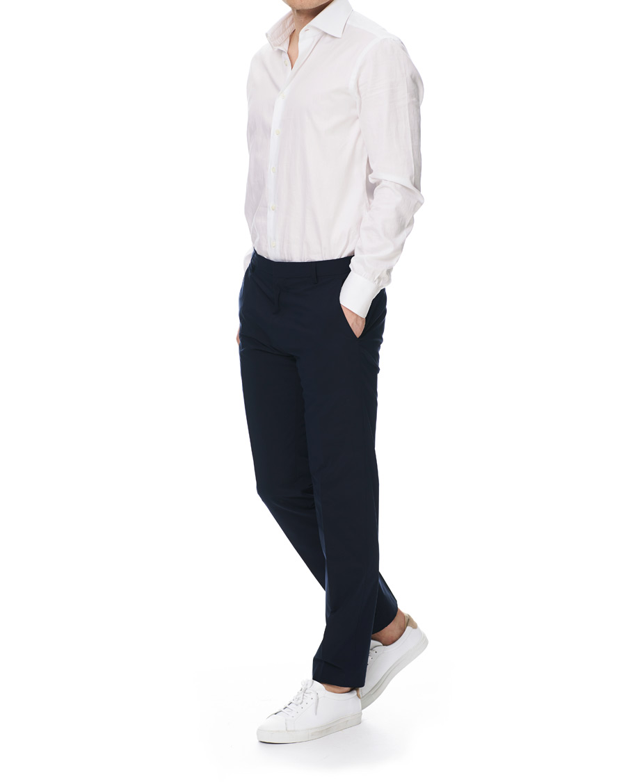 Herre | Bukser | BOSS BLACK | BOSS Barnes Travel Garment Stretch Tailoring Trousers Navy