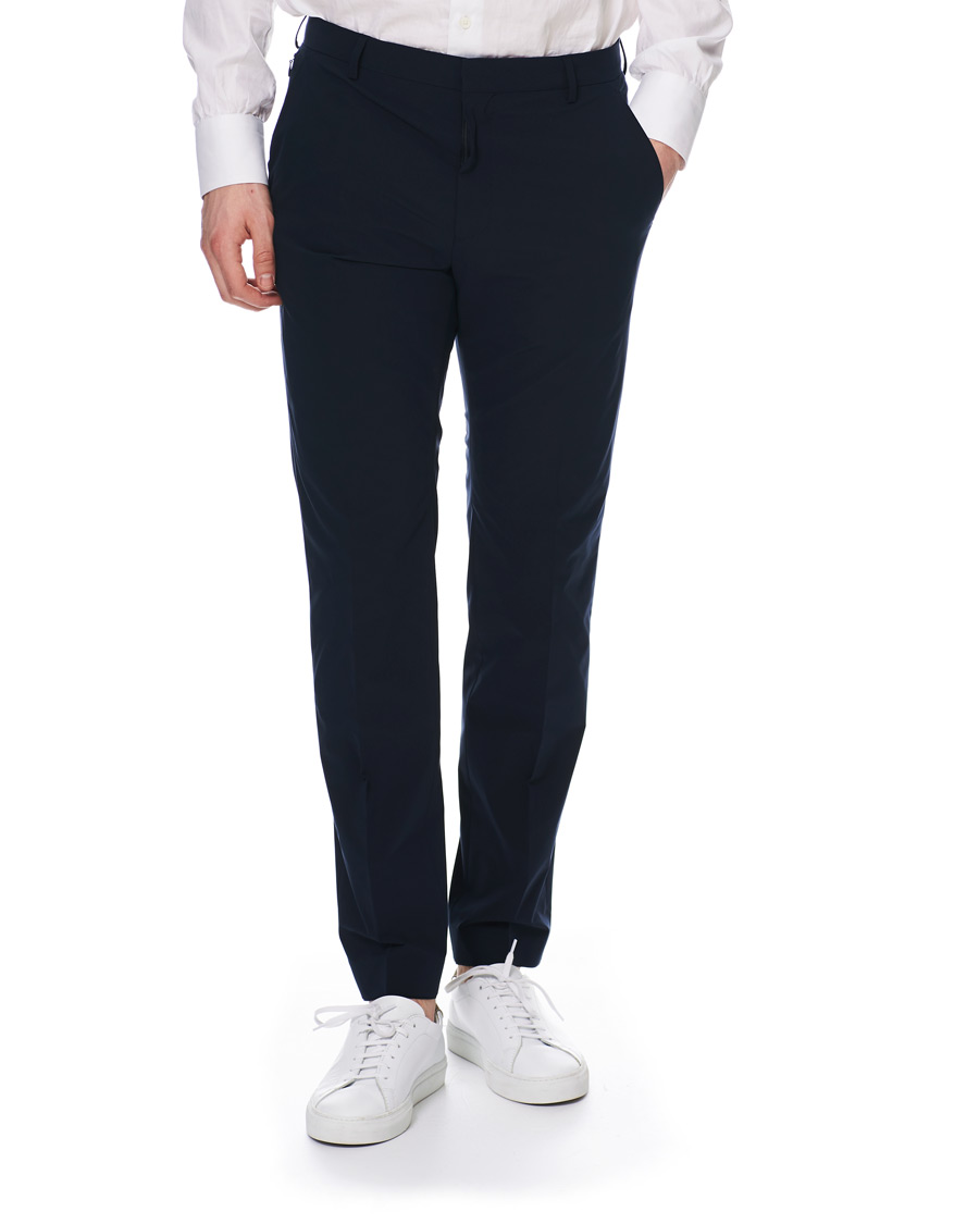 Herre | Bukser | BOSS BLACK | BOSS Barnes Travel Garment Stretch Tailoring Trousers Navy