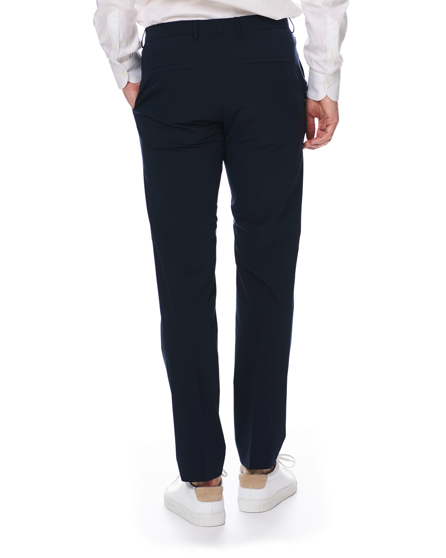 Herre | Bukser | BOSS BLACK | BOSS Barnes Travel Garment Stretch Tailoring Trousers Navy