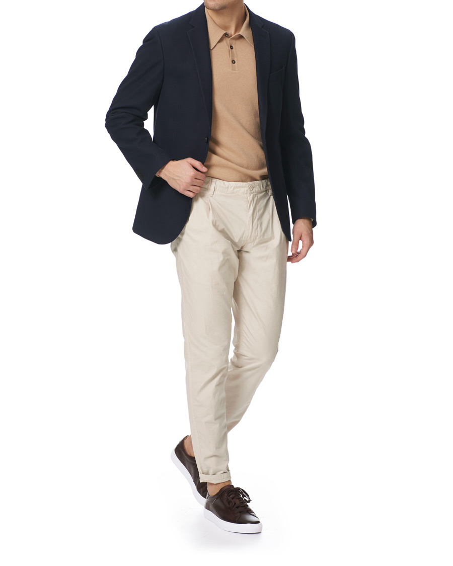 Herre | Dressjakker | BOSS BLACK | BOSS Norwin Structured Knitted Blazer Navy