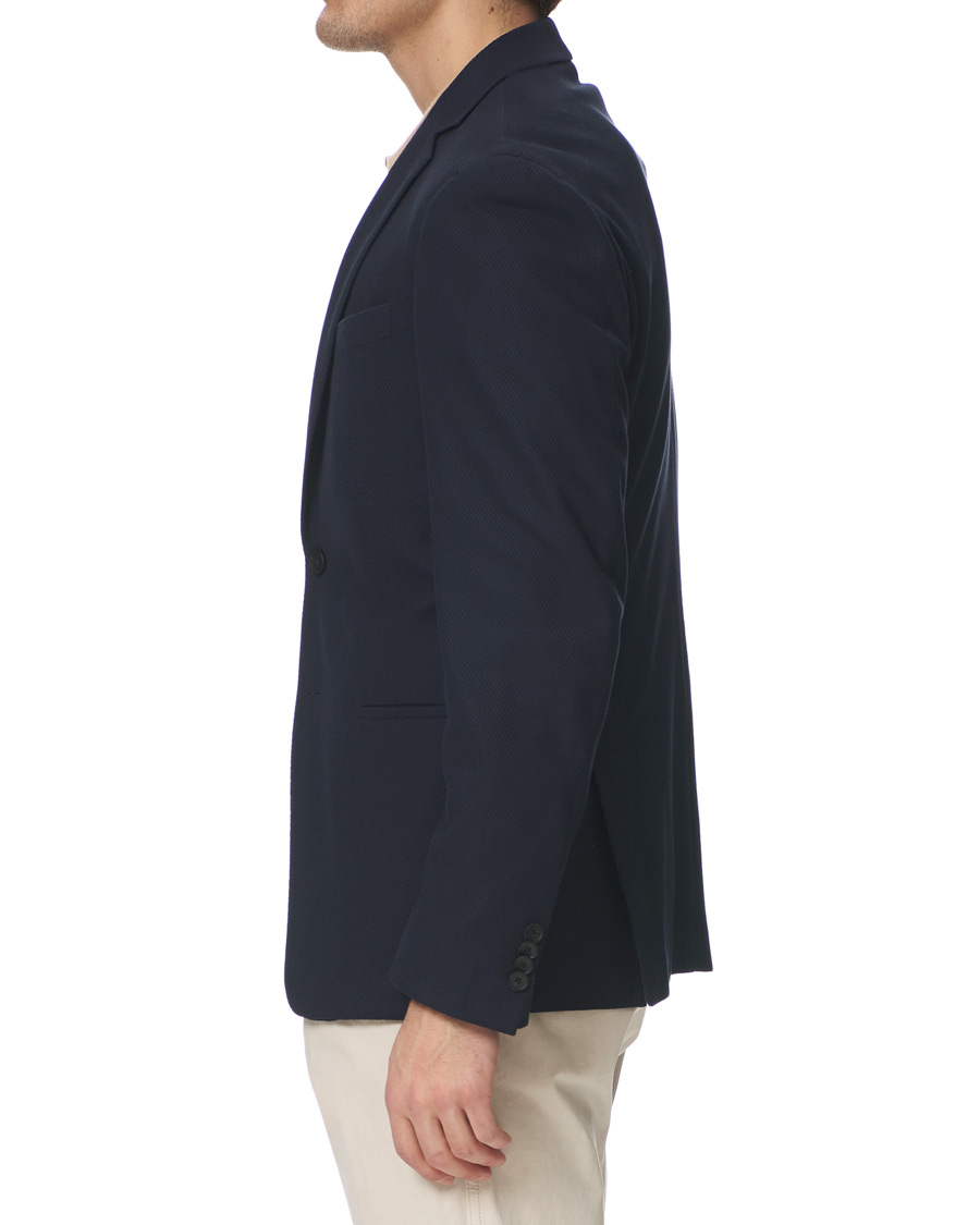 Herre | Dressjakker | BOSS BLACK | BOSS Norwin Structured Knitted Blazer Navy