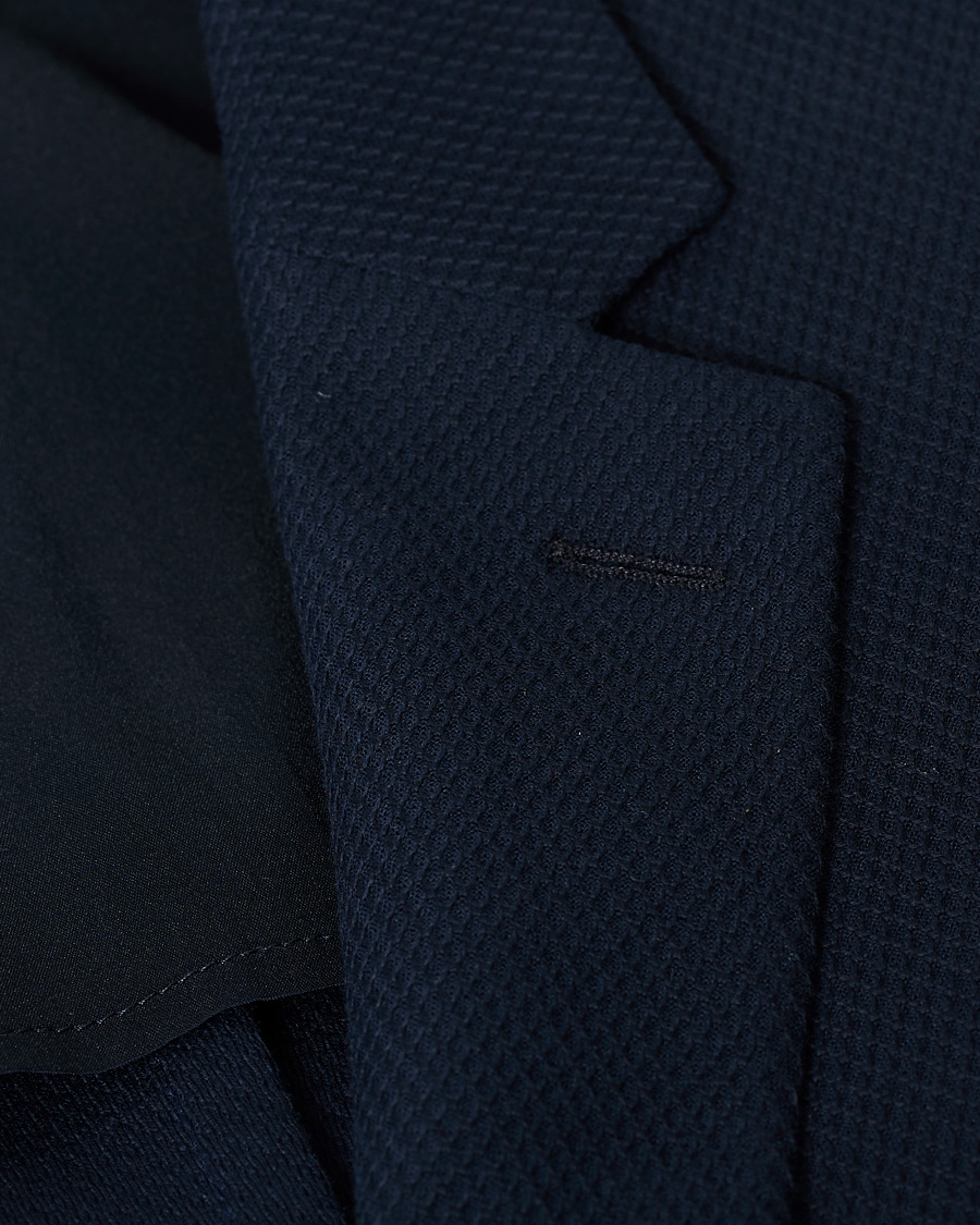 Herre | Dressjakker | BOSS BLACK | BOSS Norwin Structured Knitted Blazer Navy