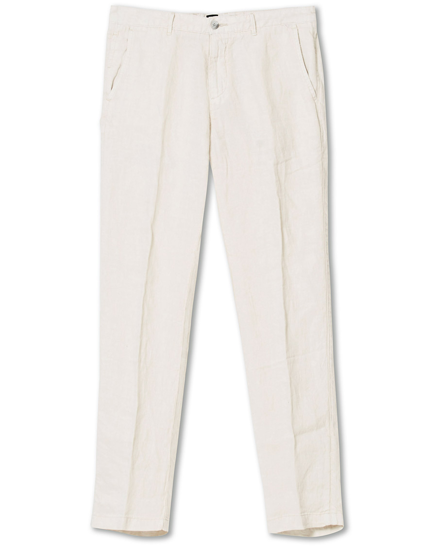 Herre | Bukser | BOSS BLACK | BOSS Crigan Linen Trousers Natural