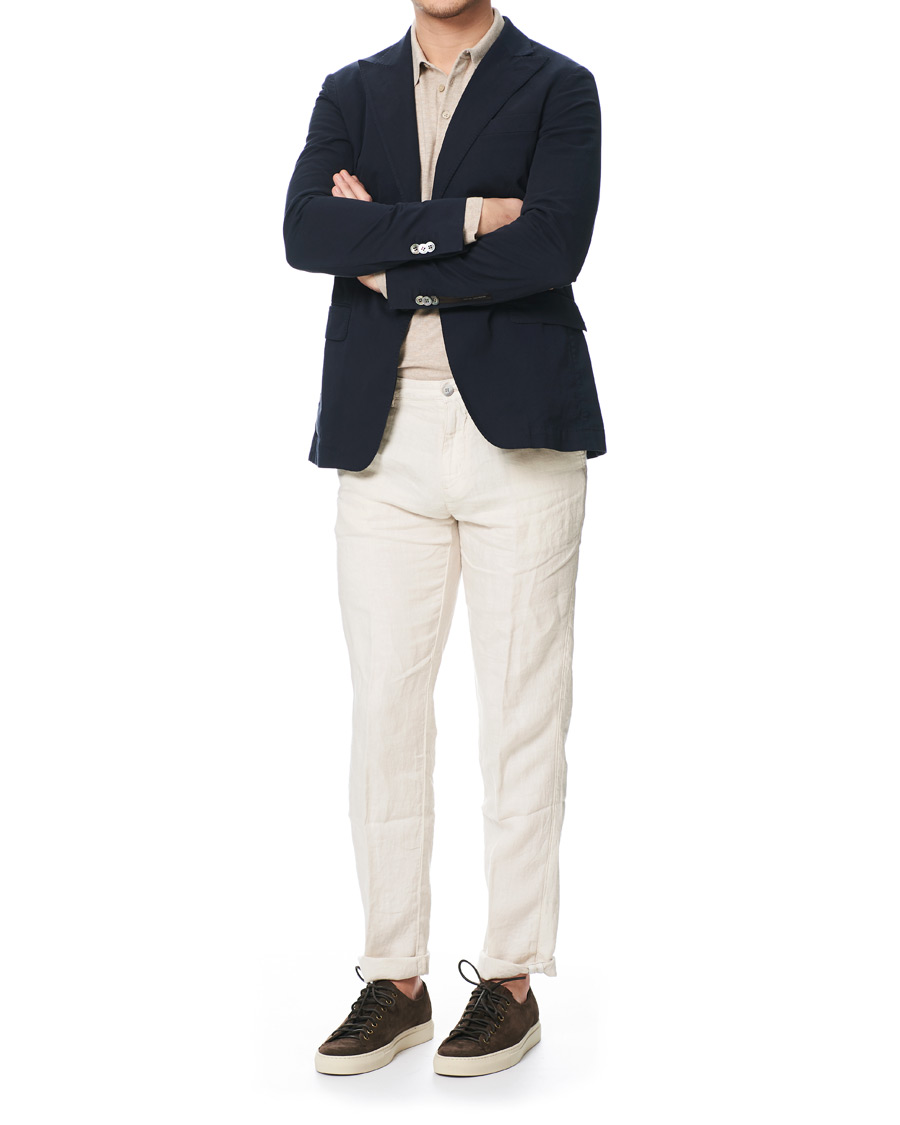 Herre | Bukser | BOSS BLACK | BOSS Crigan Linen Trousers Natural