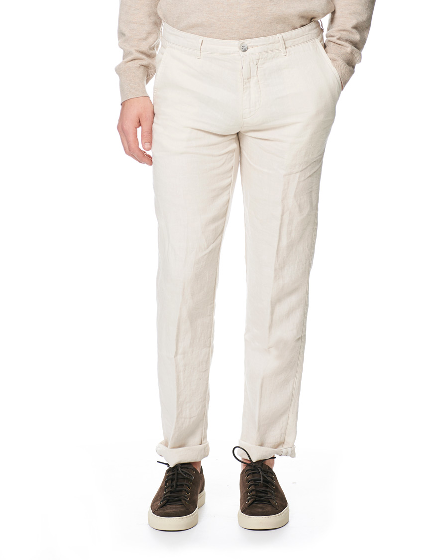 Herre | Bukser | BOSS BLACK | BOSS Crigan Linen Trousers Natural