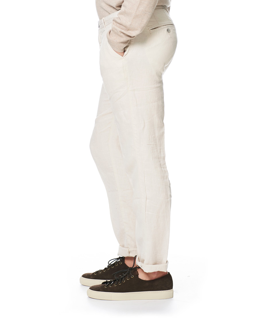 Herre | Bukser | BOSS BLACK | BOSS Crigan Linen Trousers Natural
