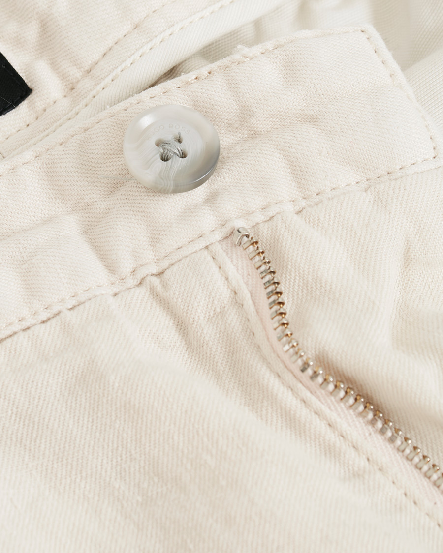 Herre | Bukser | BOSS BLACK | BOSS Crigan Linen Trousers Natural