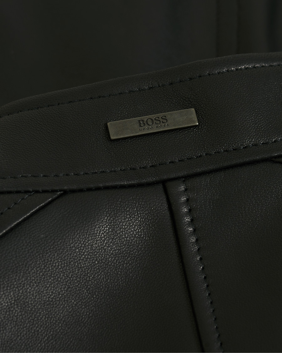 Herre | Jakker | BOSS BLACK | BOSS Nidan Leather Jacket Black