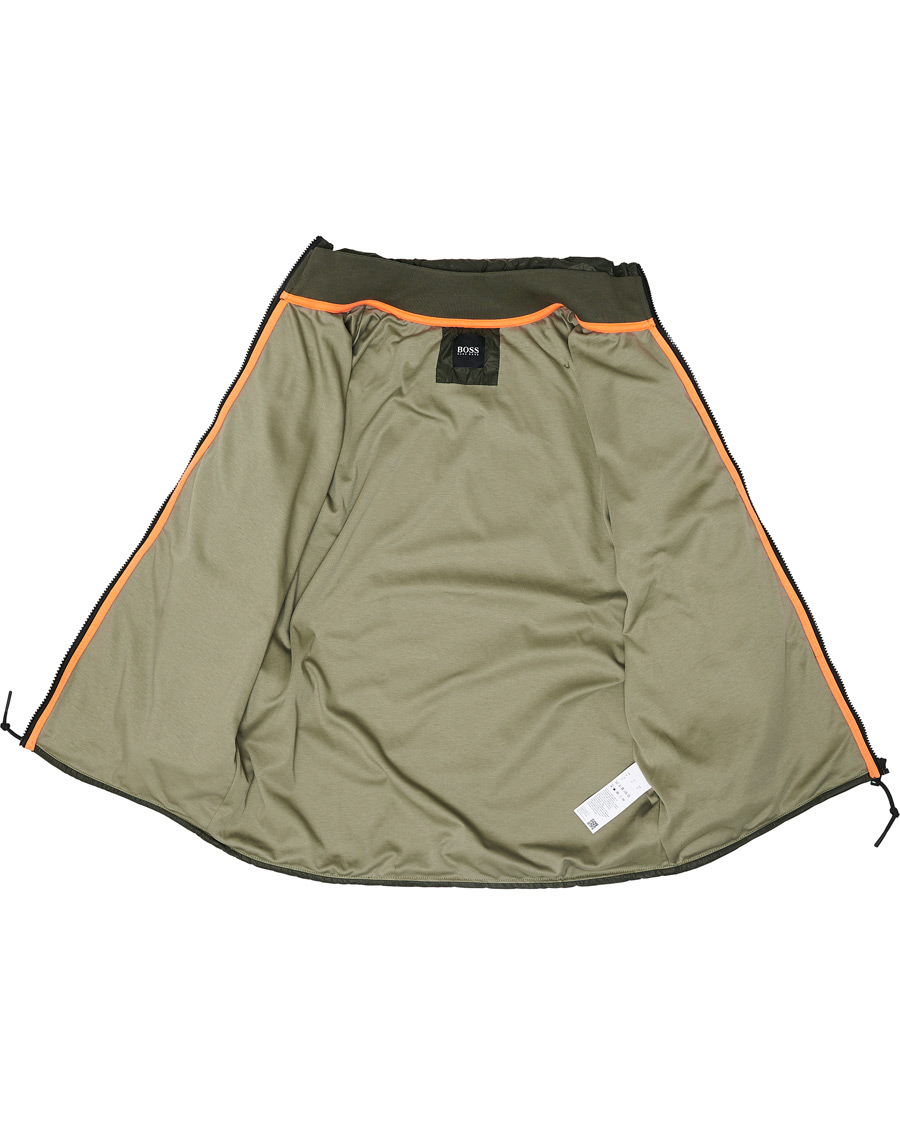 Herre | Jakker | BOSS ORANGE | BOSS Casual Zrock Featherweight Nylon Jacket Dark Green