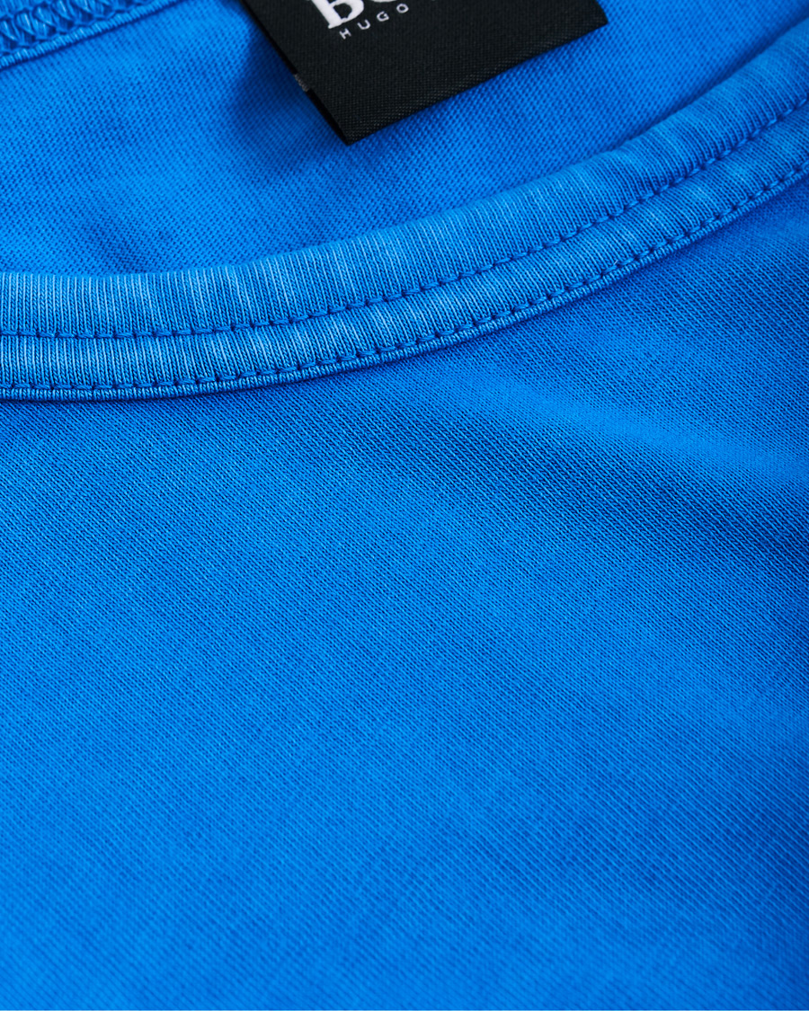 Herre | T-Shirts | BOSS ORANGE | BOSS Casual Tokks Garment Dyed Tee Light Blue