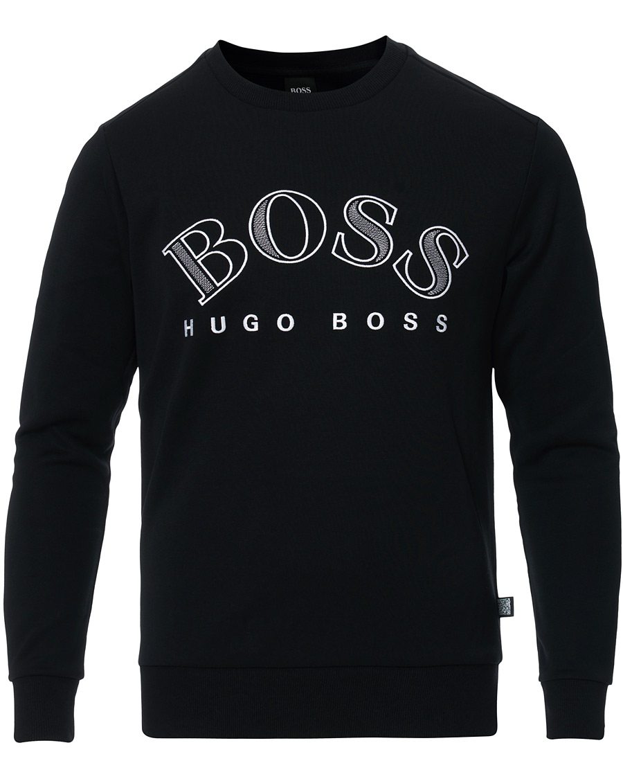 Herre | Gensere | BOSS GREEN | BOSS Athleisure Salbo Crew Neck Sweatshirt Black