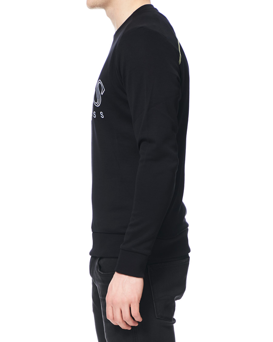 Herre | Gensere | BOSS GREEN | BOSS Athleisure Salbo Crew Neck Sweatshirt Black