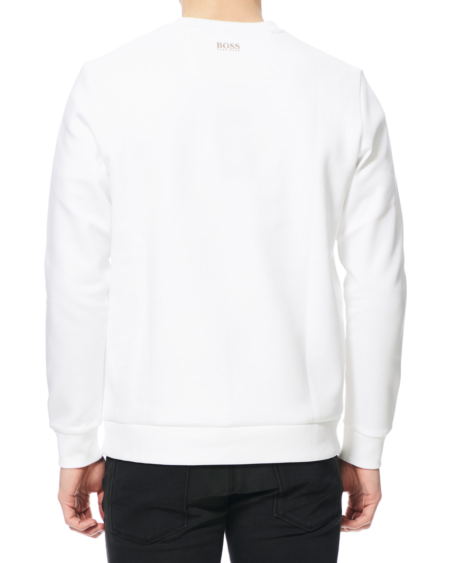 Herre | Gensere | BOSS GREEN | BOSS Athleisure Salbo Circle Sweatshirt White/Gold