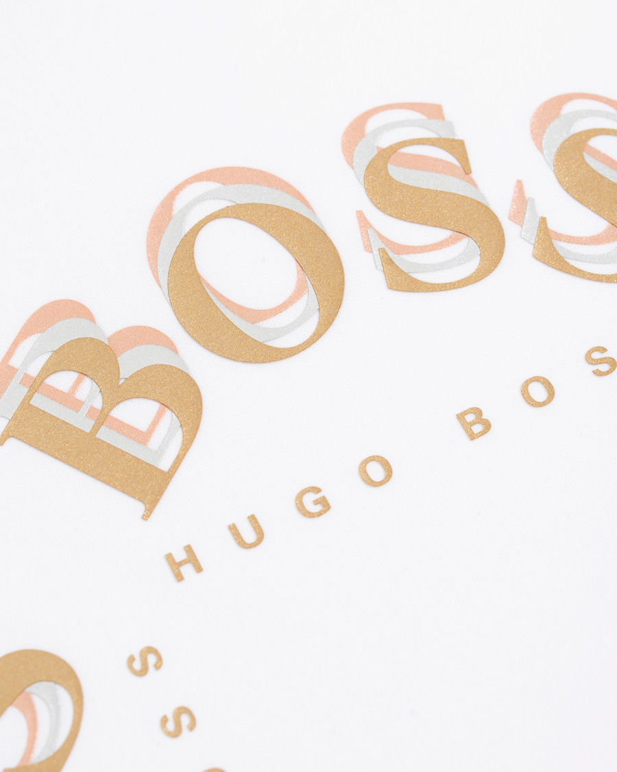 Herre | Gensere | BOSS GREEN | BOSS Athleisure Salbo Circle Sweatshirt White/Gold