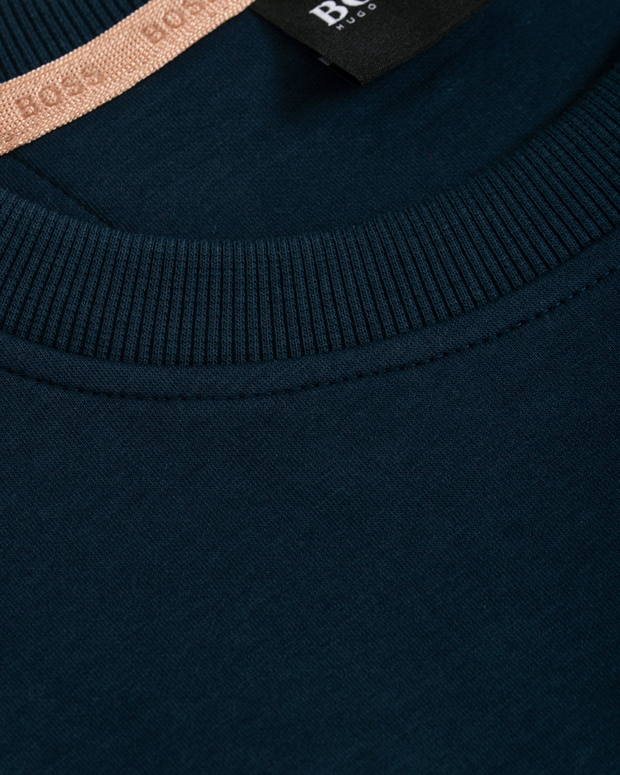Herre | Gensere | BOSS GREEN | BOSS Athleisure Salbo Circle Sweatshirt Navy/Rosé Gold