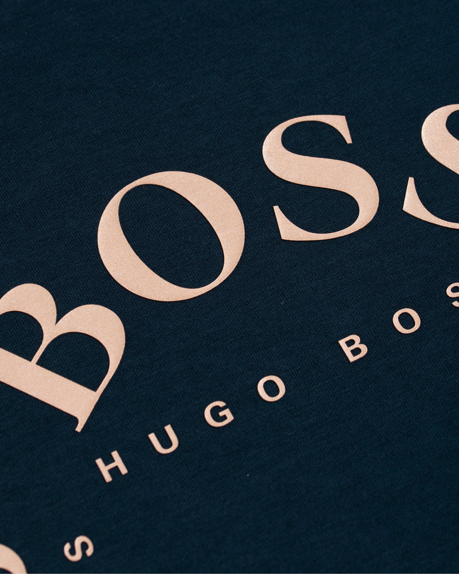Herre | Gensere | BOSS GREEN | BOSS Athleisure Salbo Circle Sweatshirt Navy/Rosé Gold