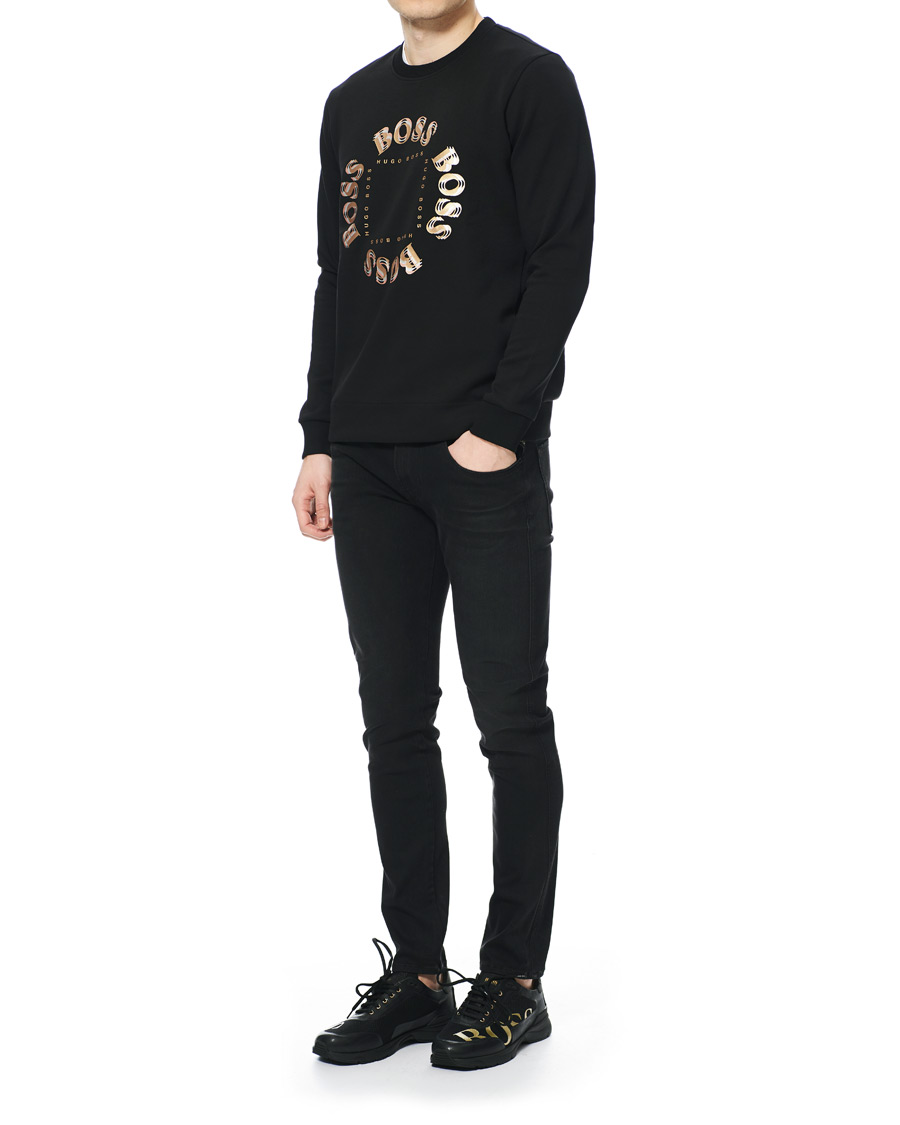 Herre | Gensere | BOSS GREEN | BOSS Athleisure Salbo Circle Sweatshirt Black/Gold