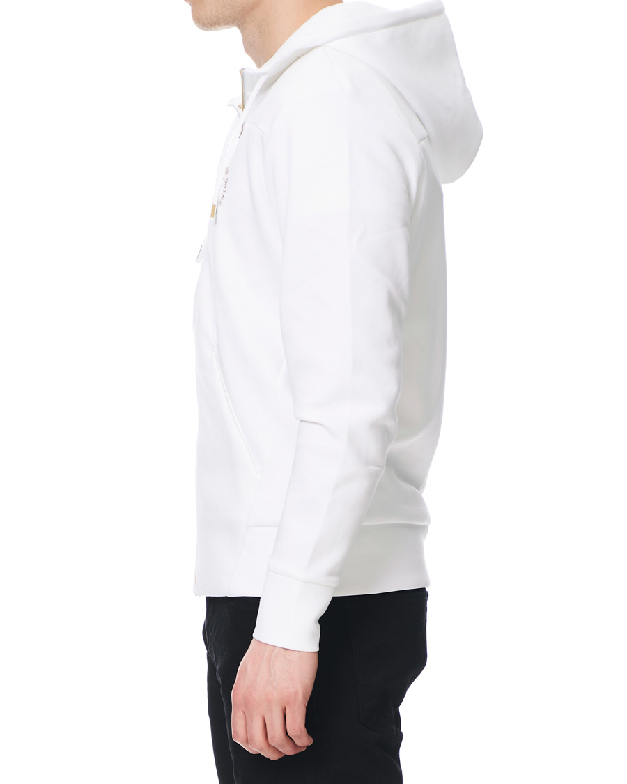 Herre | Gensere | BOSS GREEN | BOSS Athleisure Saggy Circle Full-Zip Hoodie White/Gold