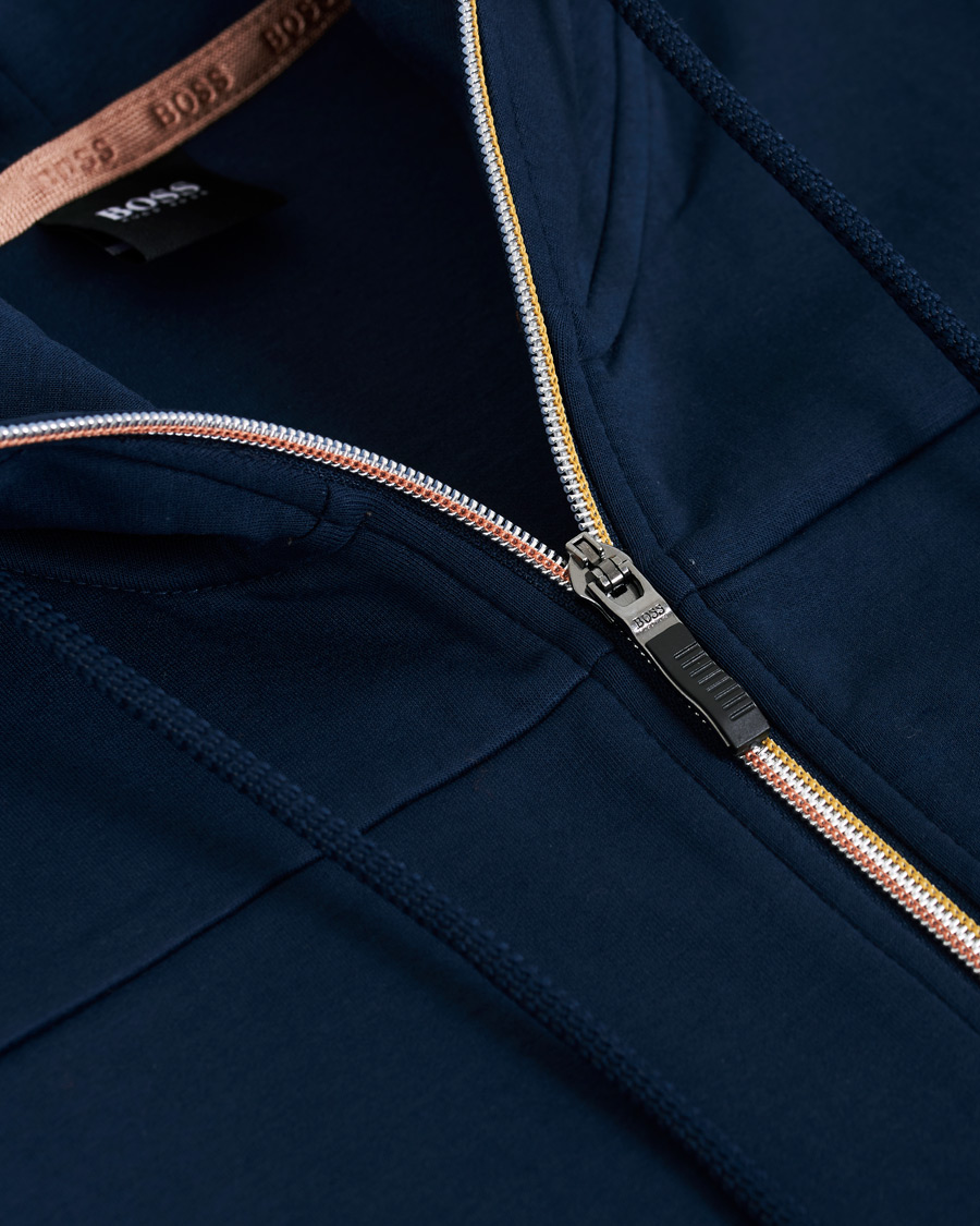 Herre | Gensere | BOSS GREEN | BOSS Athleisure Saggy Circle Full-Zip Hoodie Navy/Rosé Gold