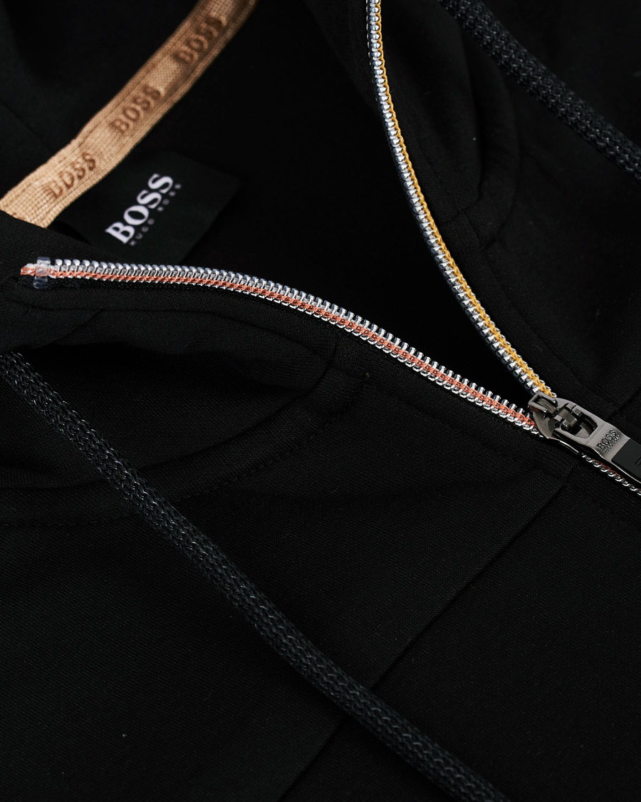 Herre | Gensere | BOSS GREEN | BOSS Athleisure Saggy Circle Full-Zip Hoodie Black/Gold