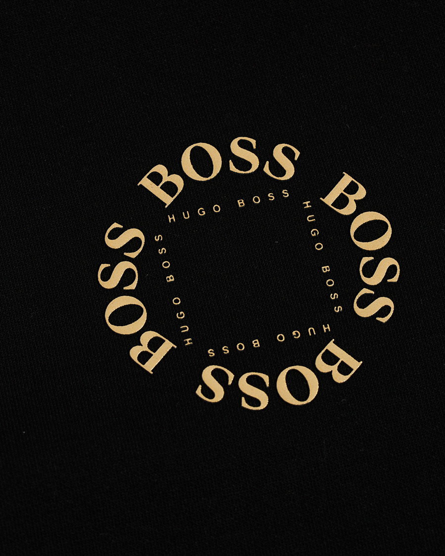 Herre | Gensere | BOSS GREEN | BOSS Athleisure Saggy Circle Full-Zip Hoodie Black/Gold
