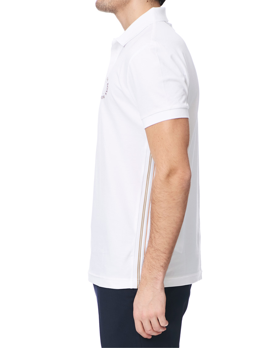 Herre | Pikéer | BOSS GREEN | BOSS Athleisure Paddy Circle Polo White/Gold