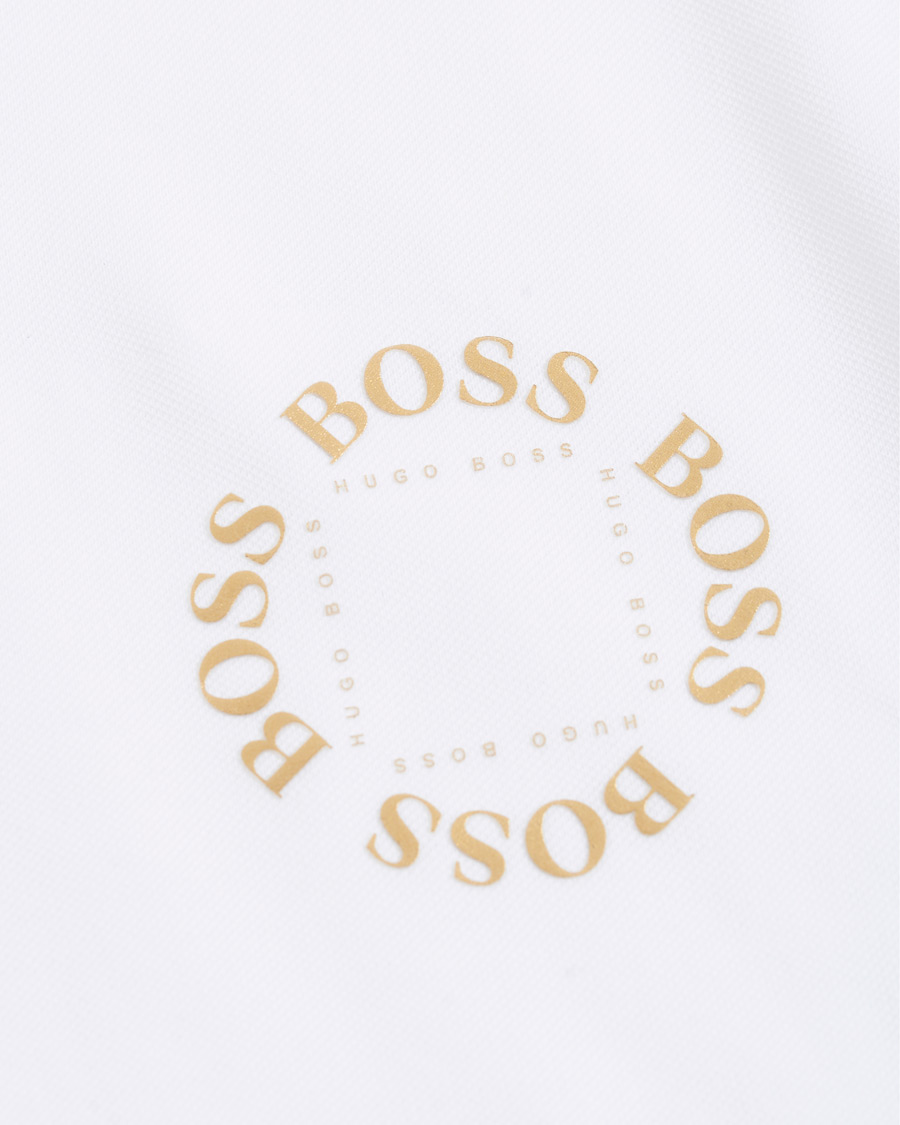 Herre | Pikéer | BOSS GREEN | BOSS Athleisure Paddy Circle Polo White/Gold
