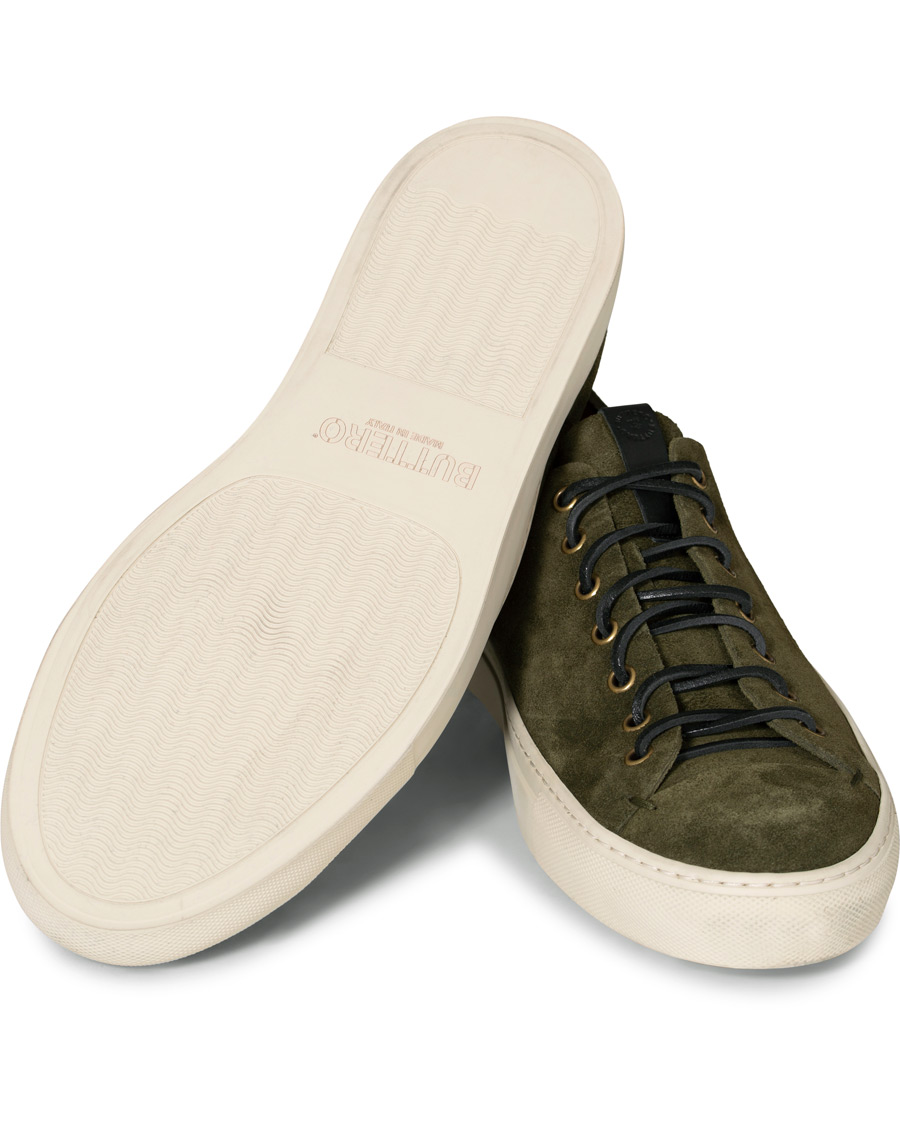 Herre | Buttero Suede Sneaker Green | Buttero | Suede Sneaker Green