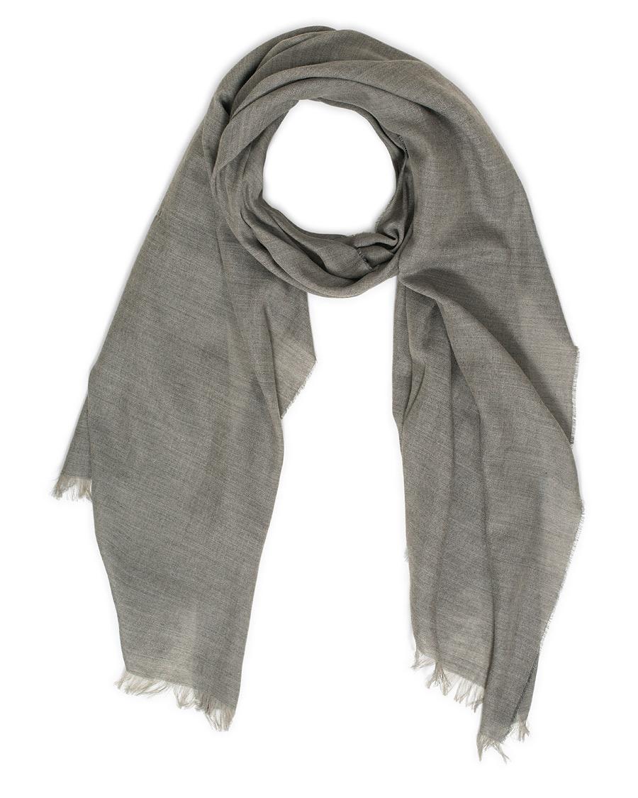 Herre | Begg & Co Fiji Cotton/Linen Scarf Smoke | Begg & Co | Fiji Cotton/Linen Scarf Smoke