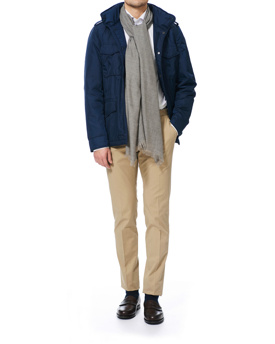 Herre | Begg & Co Fiji Cotton/Linen Scarf Smoke | Begg & Co | Fiji Cotton/Linen Scarf Smoke