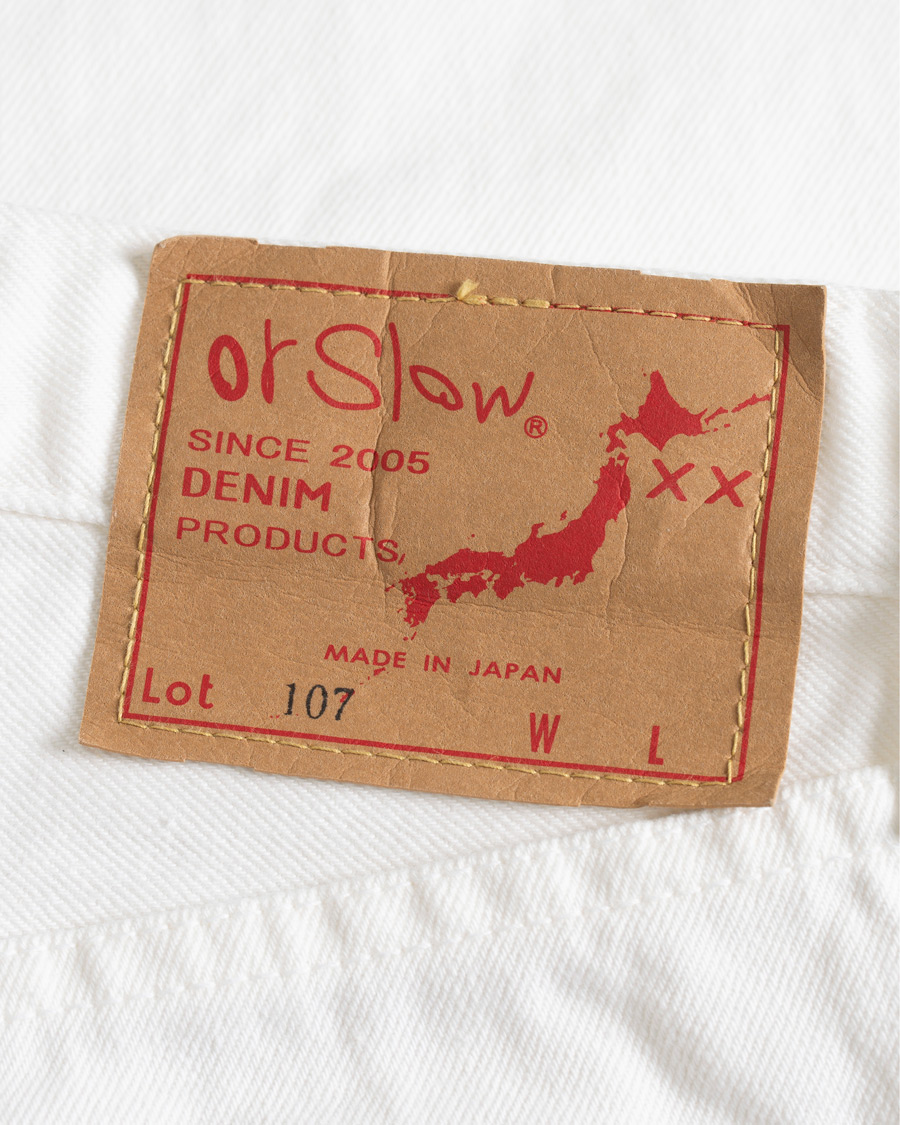 Herre | Jeans | orSlow | Tapered Fit 107 Jeans White