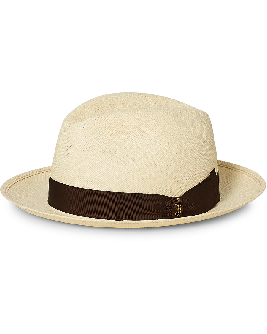 Herre | Borsalino Panama Quito With Medium Brim Brown | Borsalino | Panama Quito With Medium Brim Brown