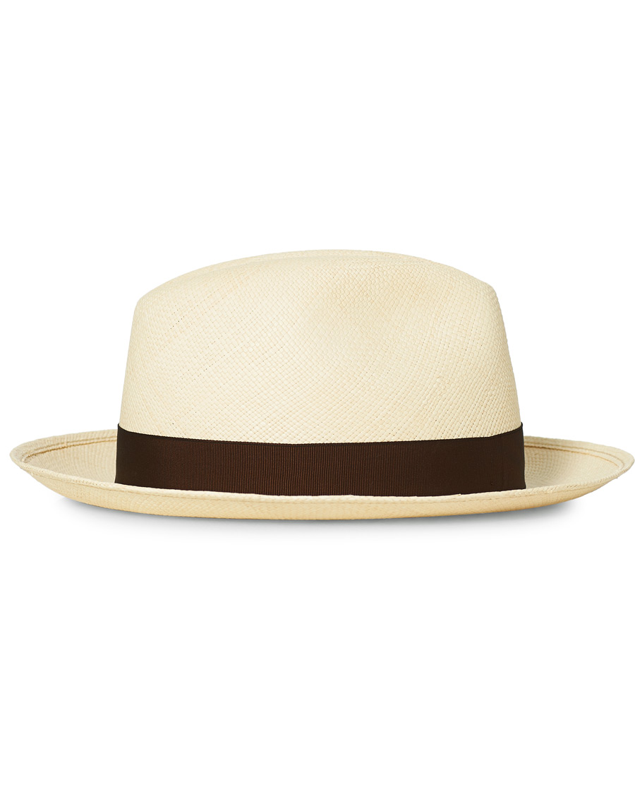 Herre | Borsalino Panama Quito With Medium Brim Brown | Borsalino | Panama Quito With Medium Brim Brown