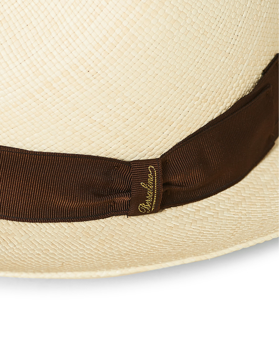 Herre | Borsalino Panama Quito With Medium Brim Brown | Borsalino | Panama Quito With Medium Brim Brown