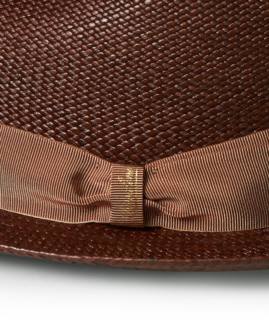 Herre | Borsalino Panama Quito With Medium Brim Brown/Beige | Borsalino | Panama Quito With Medium Brim Brown/Beige