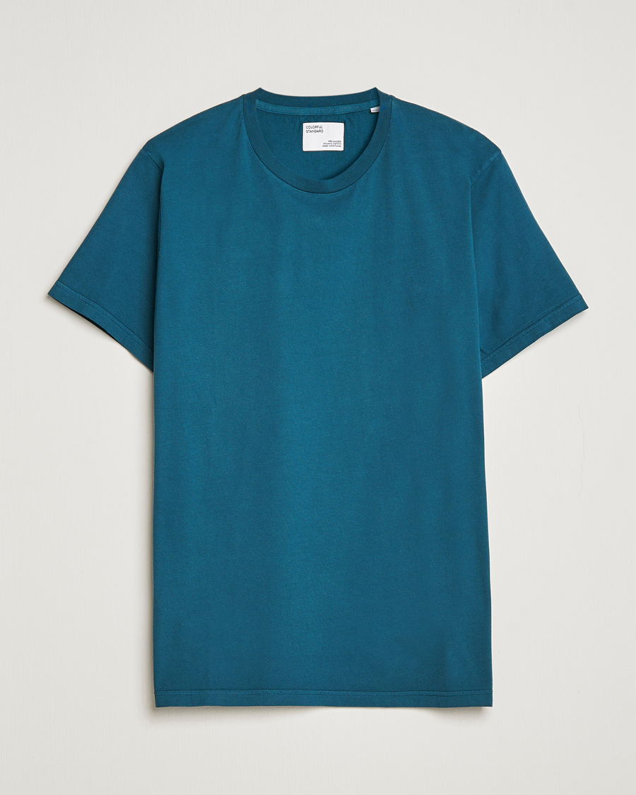 Herre | T-Shirts | Colorful Standard | Classic Organic T-Shirt Ocean Green