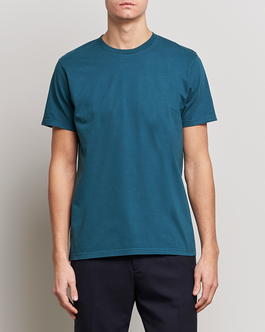 Herre | T-Shirts | Colorful Standard | Classic Organic T-Shirt Ocean Green