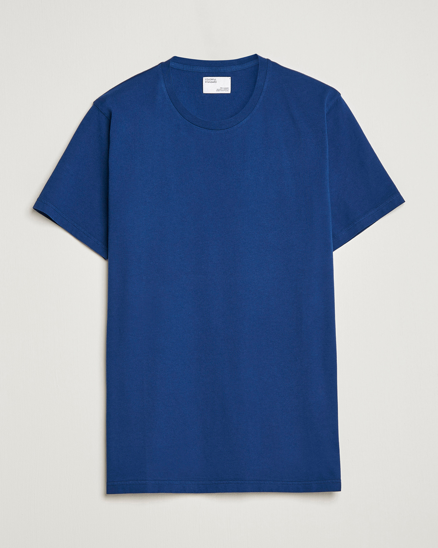 Herre | T-Shirts | Colorful Standard | Classic Organic T-Shirt Royal Blue