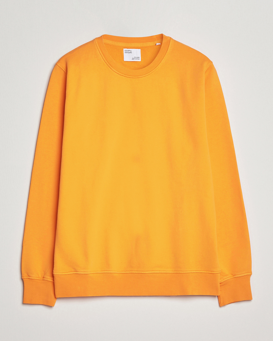 Herre | Gensere | Colorful Standard | Classic Organic Crew Neck Sweat Sunny Orange