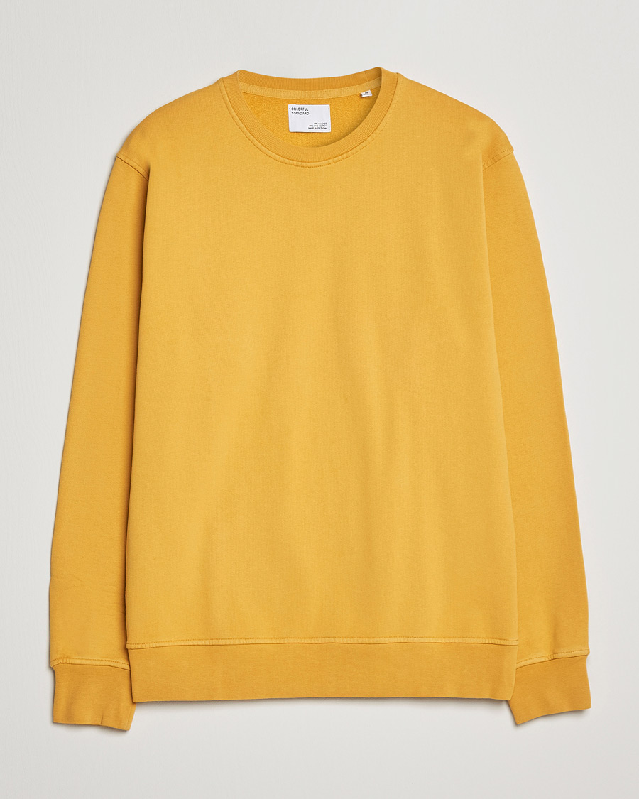 Herre | Gensere | Colorful Standard | Classic Organic Crew Neck Sweat Burned Yellow