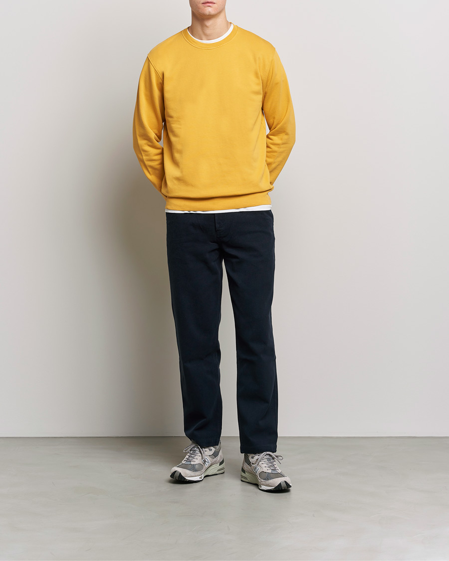 Herre | Gensere | Colorful Standard | Classic Organic Crew Neck Sweat Burned Yellow