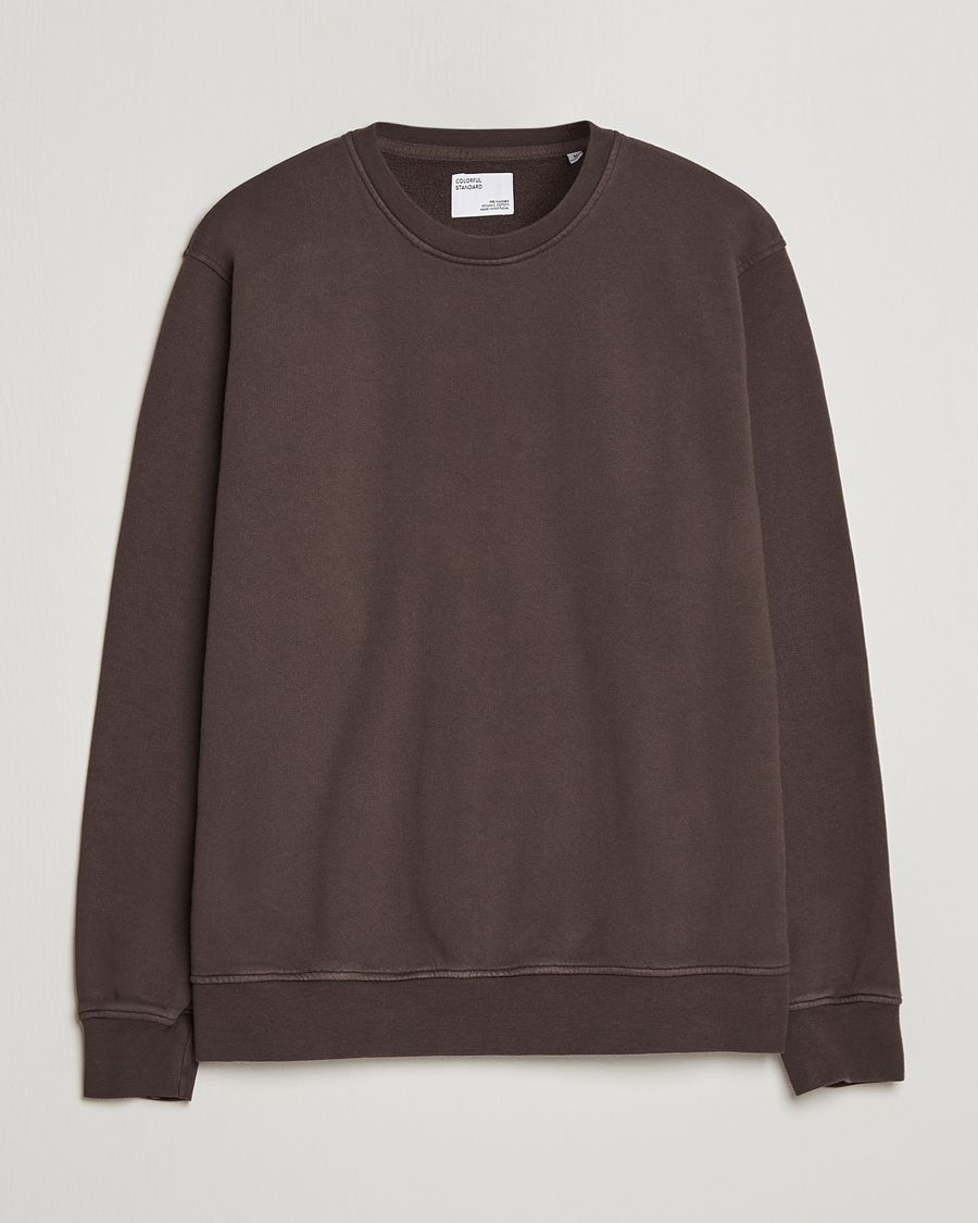 Herre | Gensere | Colorful Standard | Classic Organic Crew Neck Sweat Coffee Brown