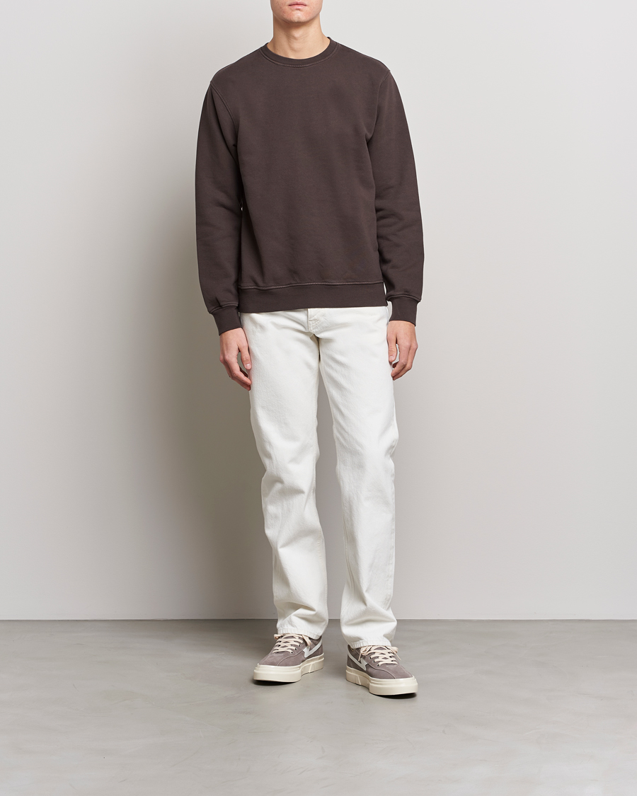 Herre | Gensere | Colorful Standard | Classic Organic Crew Neck Sweat Coffee Brown