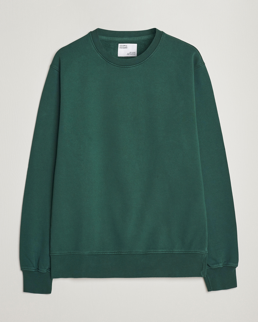 Herre | Sweatshirts | Colorful Standard | Classic Organic Crew Neck Sweat Emerald Green